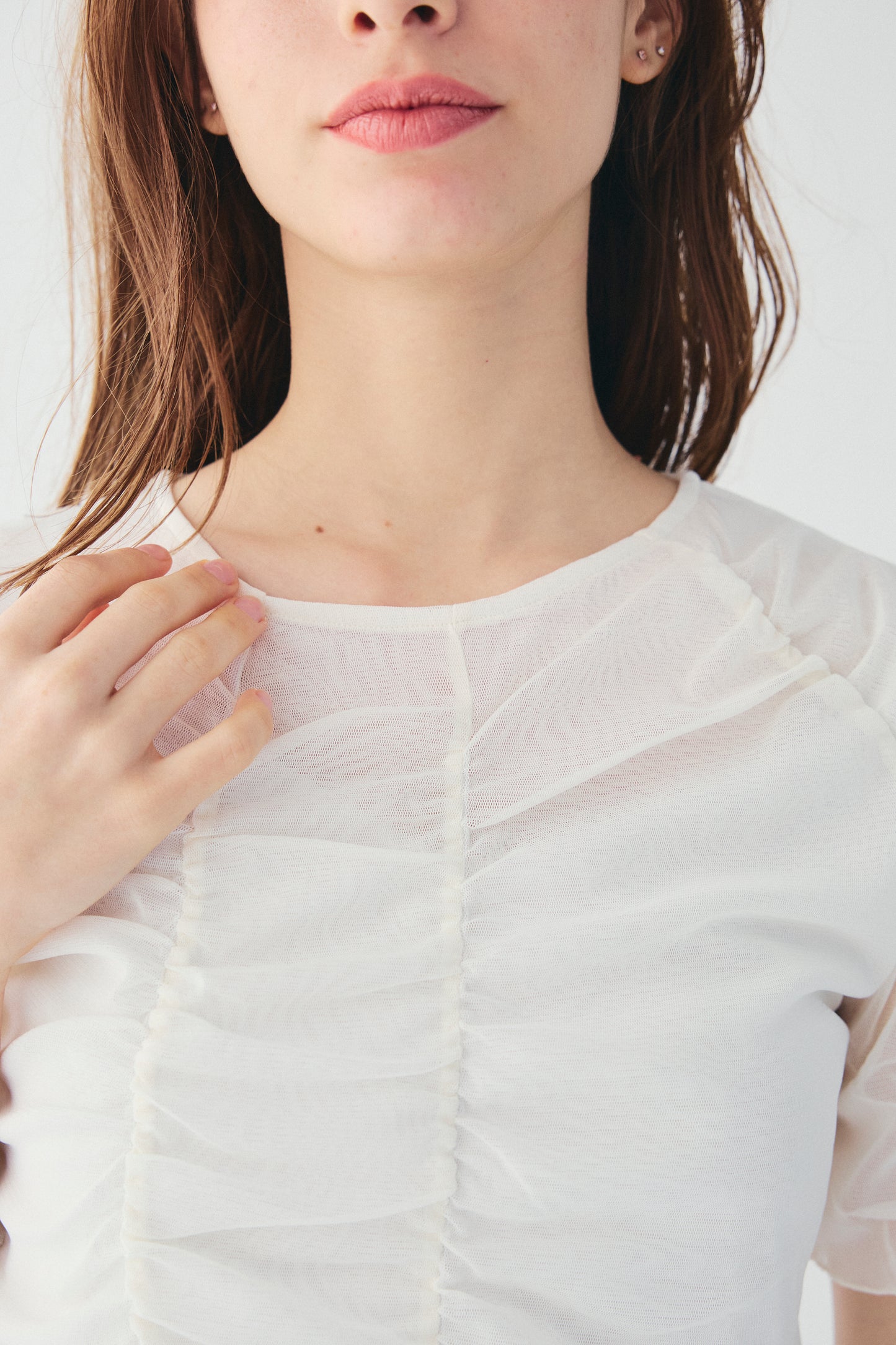 TULLE PUFF SLEEVE TOPS