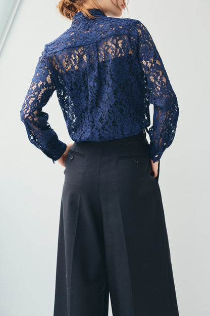 RACE BOW-TIE BLOUSE