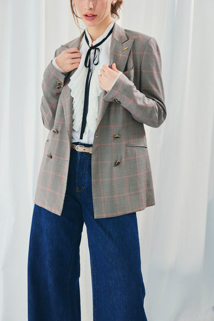CHIFFON FRILLS BOW-TIE BLOUSE