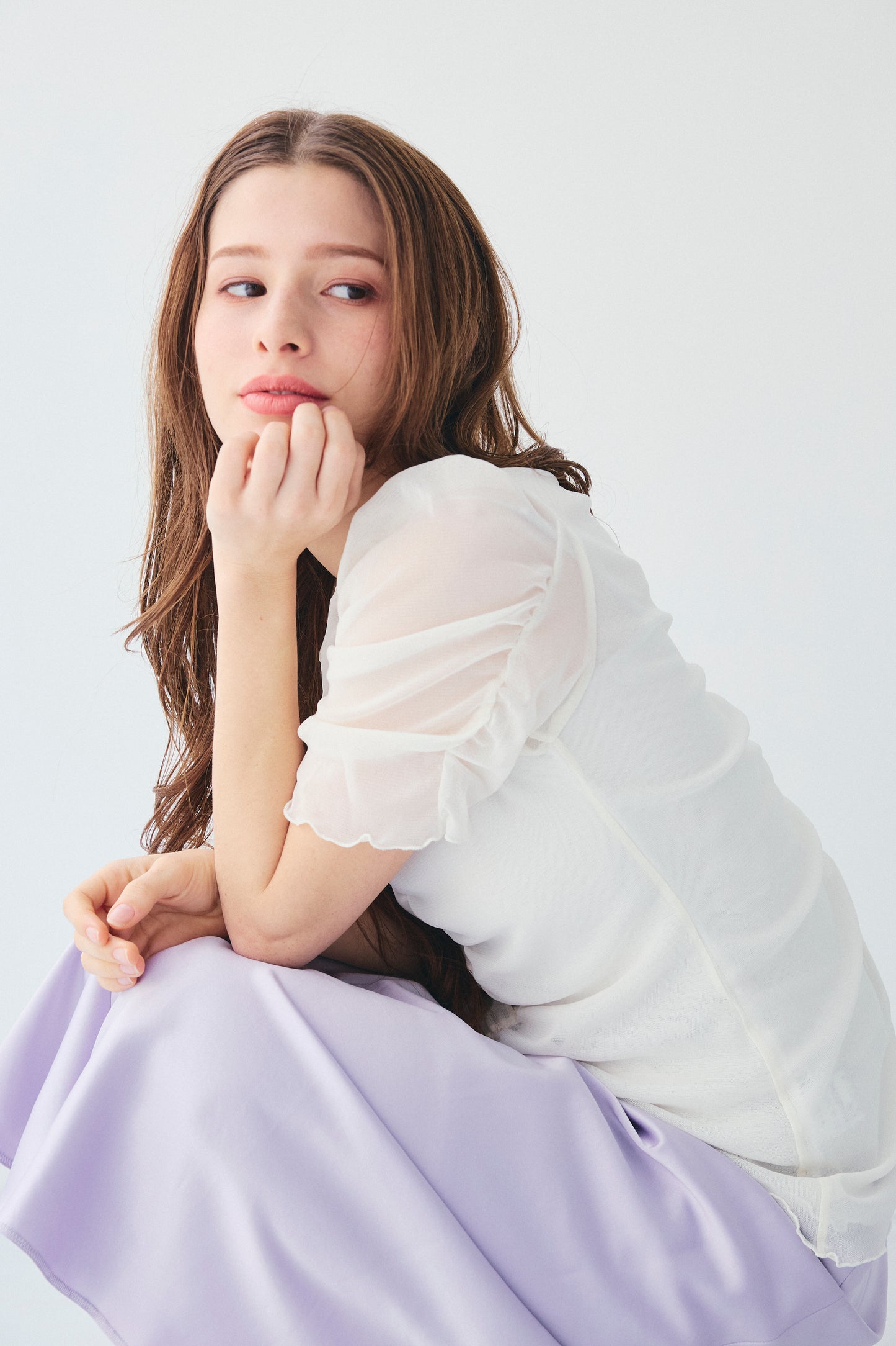 TULLE PUFF SLEEVE TOPS