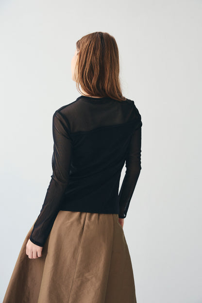 SHEER BUSTIER TOPS