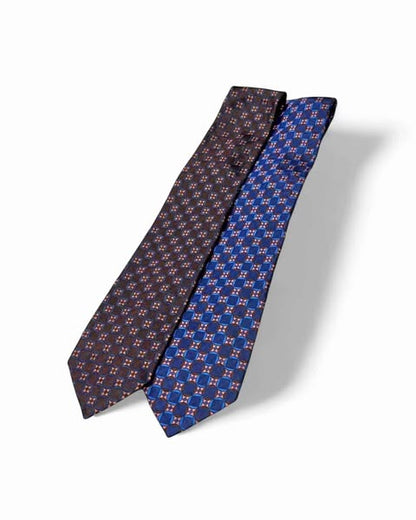 CLOISONNE PATTERN SQUARE TIE