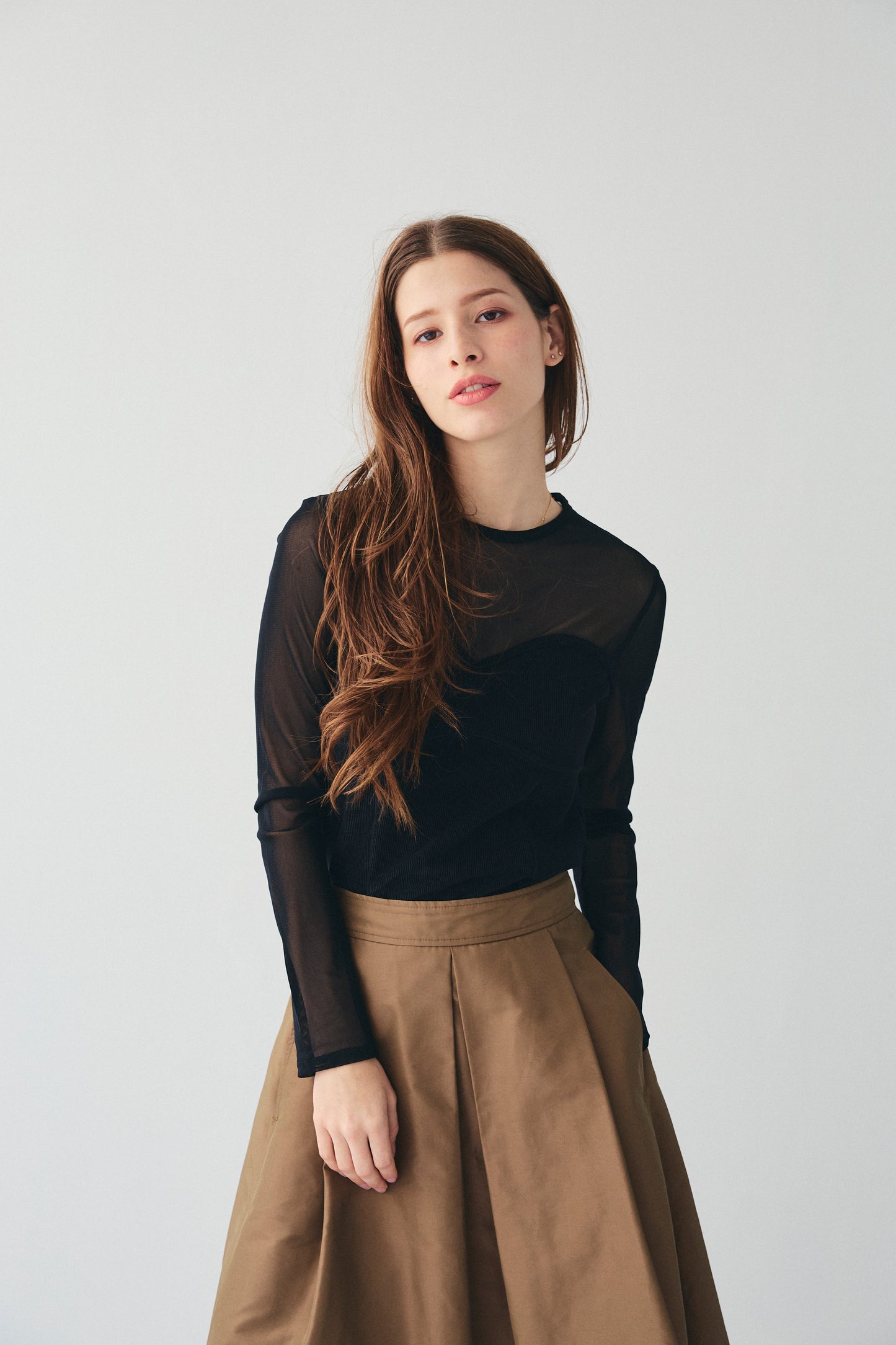 SHEER BUSTIER TOPS