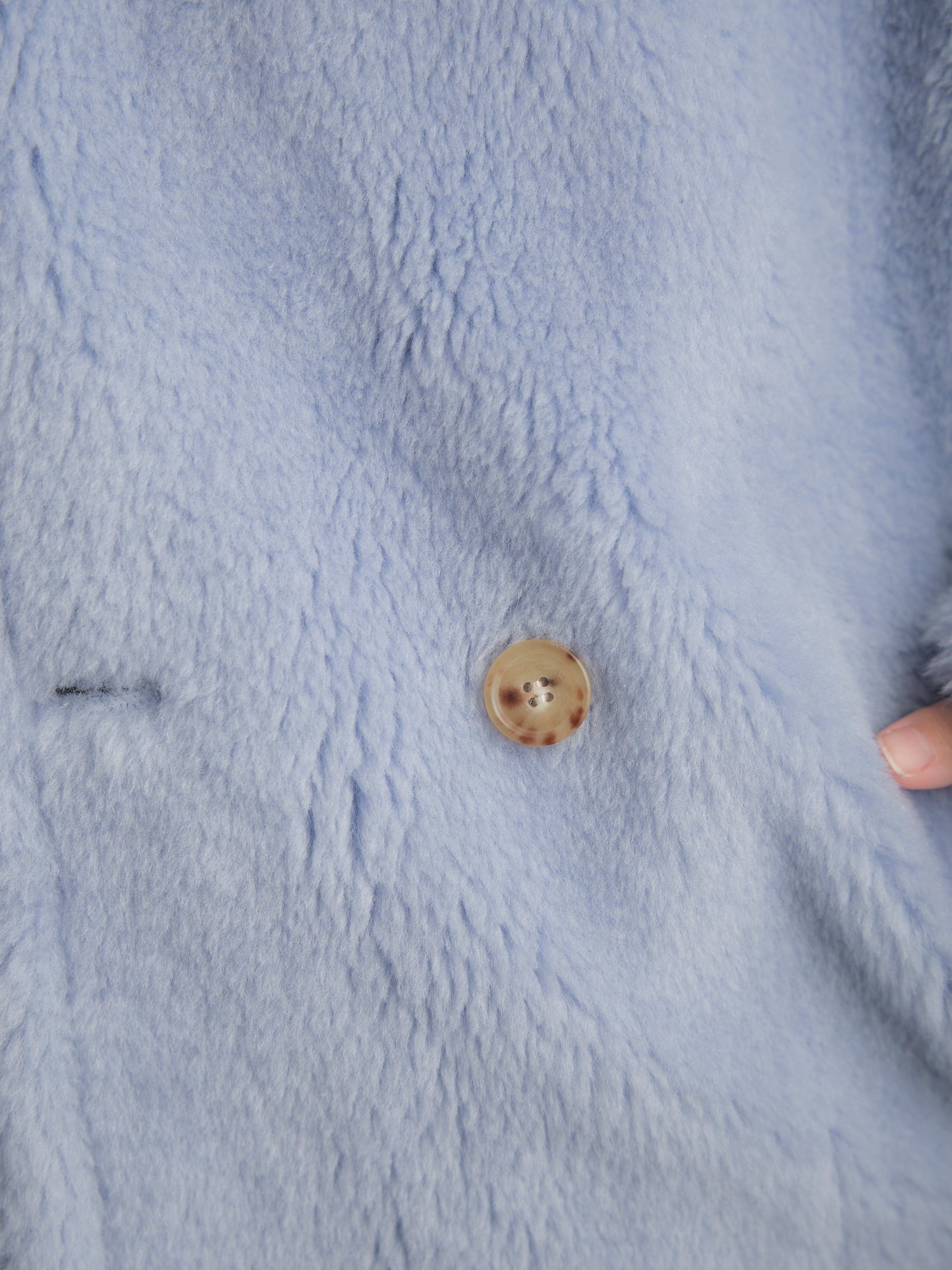 WOOL BOA LONG COAT【ICE BLUE】