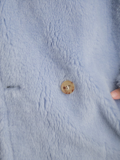 WOOL BOA LONG COAT【ICE BLUE】