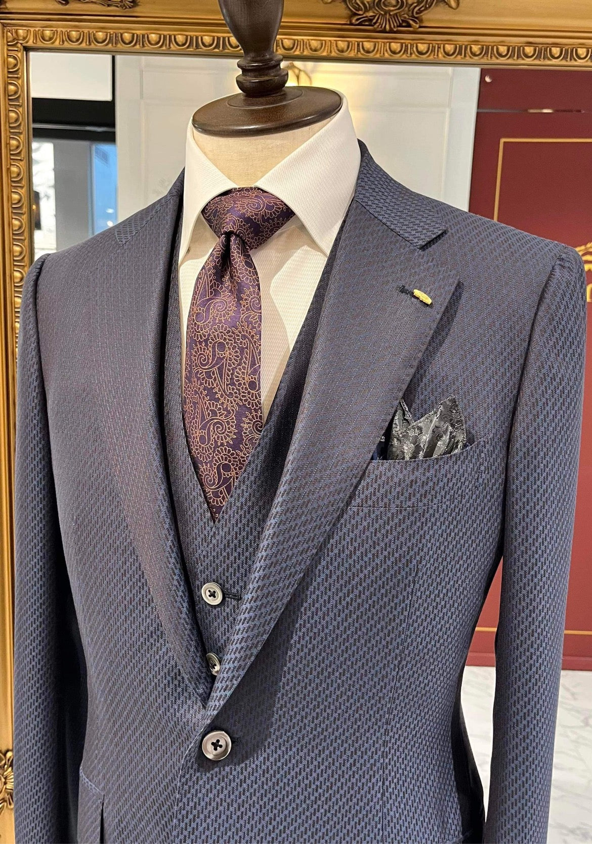 BICOLOR PAISLEY TIE