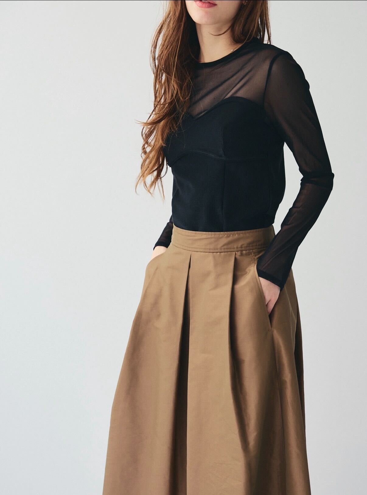 SHEER BUSTIER TOPS