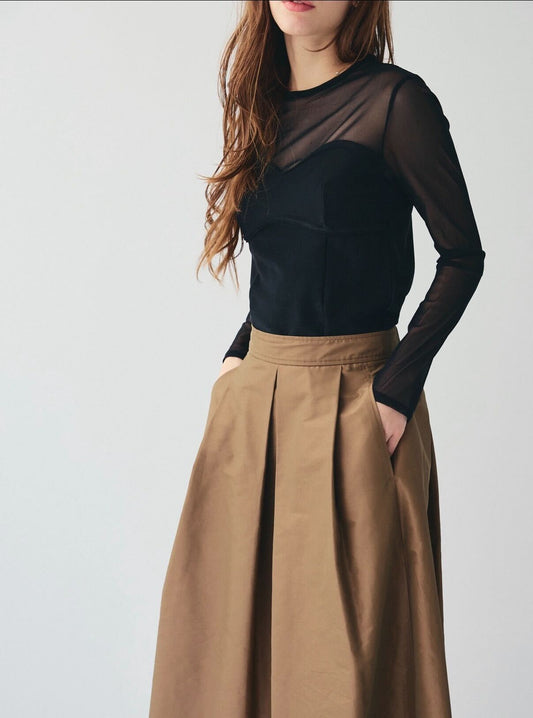 SHEER BUSTIER TOPS