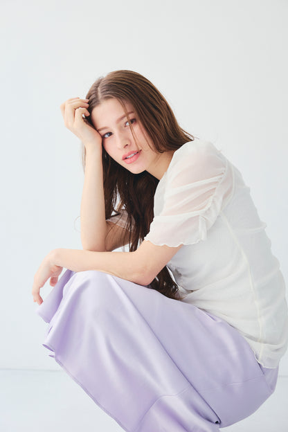 TULLE PUFF SLEEVE TOPS