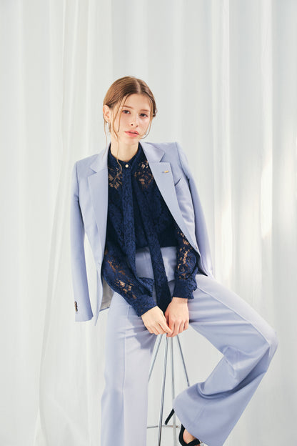 RACE BOW-TIE BLOUSE