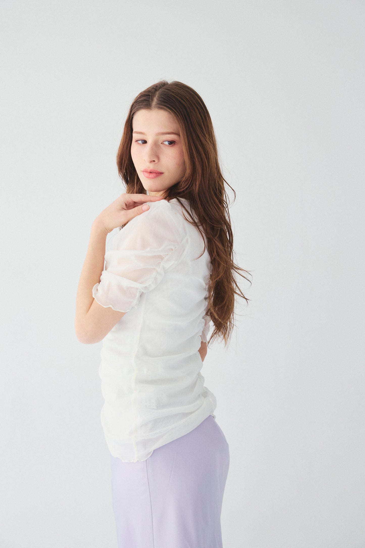 TULLE PUFF SLEEVE TOPS