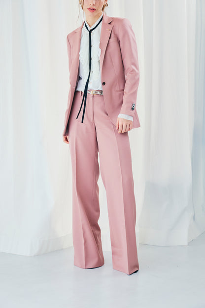 CHIFFON FRILLS BOW-TIE BLOUSE