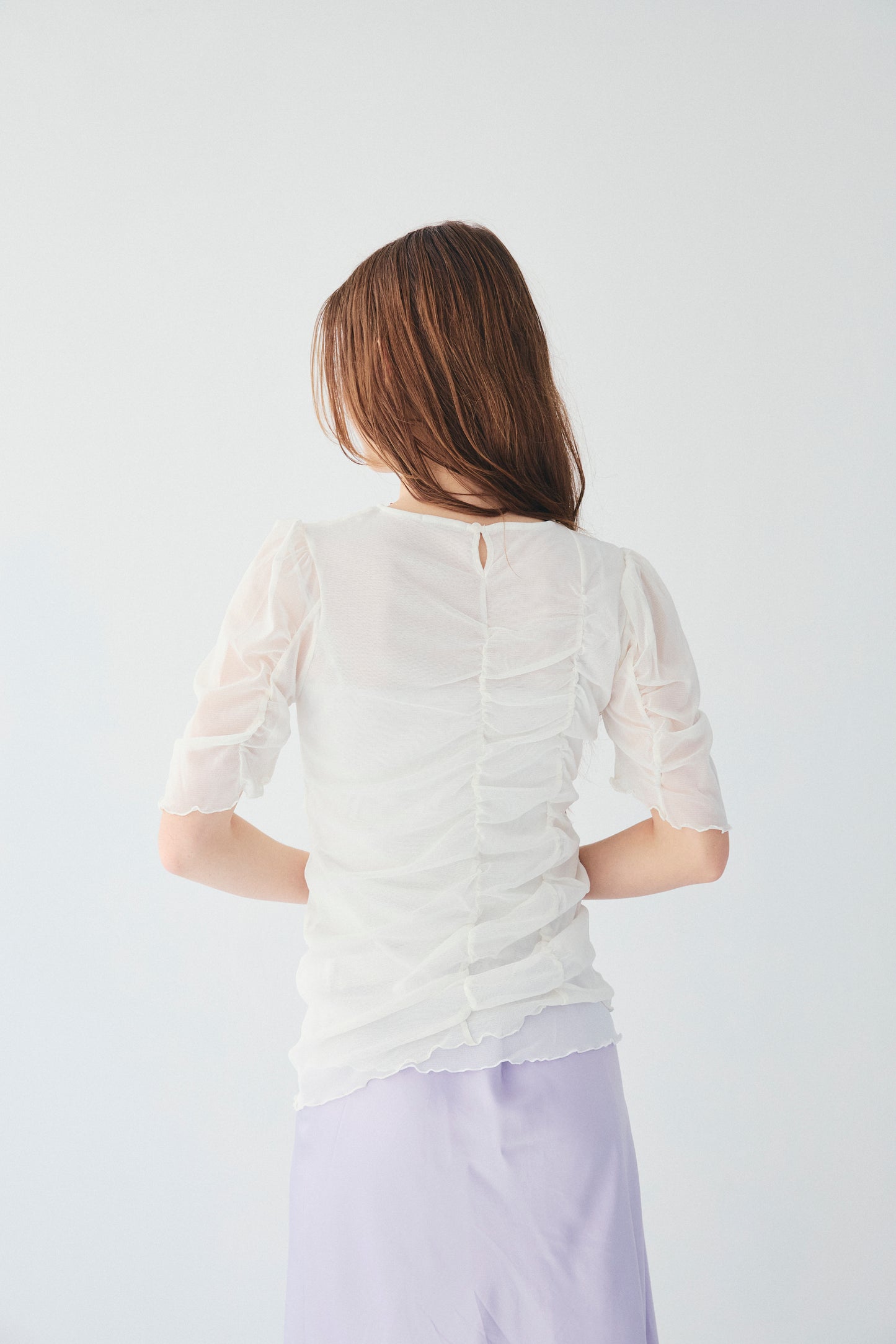 TULLE PUFF SLEEVE TOPS